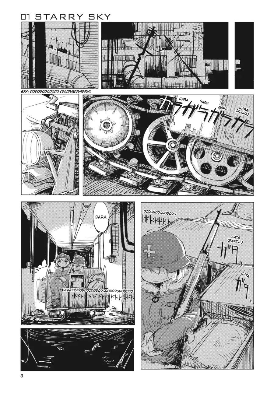 Shoujo Shuumatsu Ryokou Chapter 1 page 4 - Chapter 1: Starry Sky