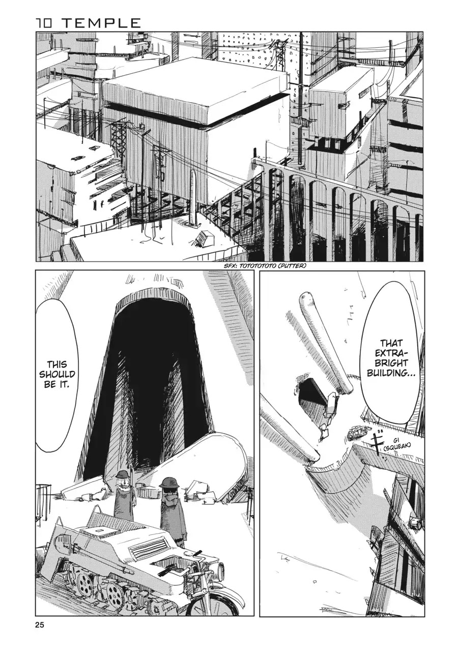 Shoujo Shuumatsu Ryokou Chapter 10 page 2 - Chapter 10: Temple