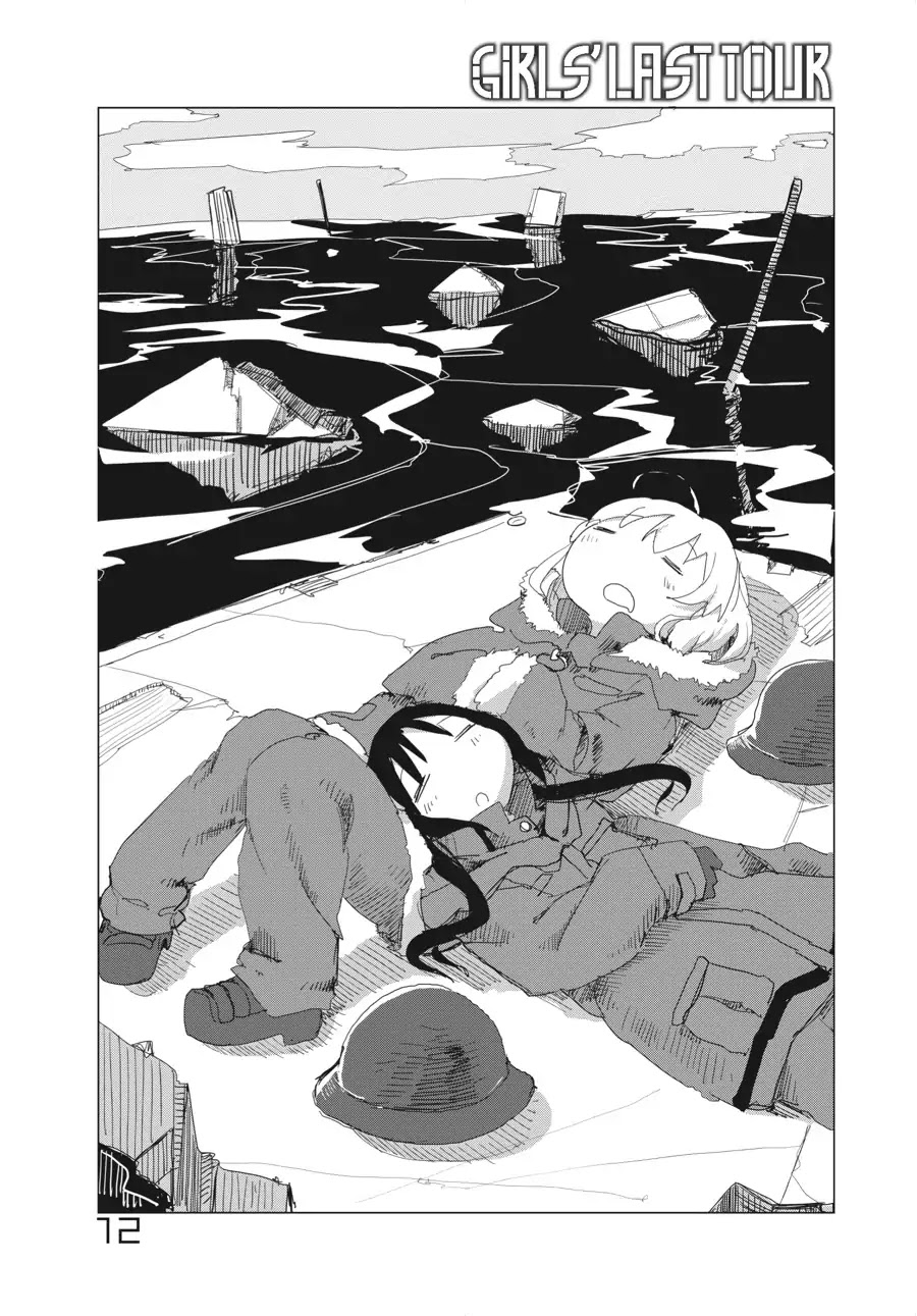 Shoujo Shuumatsu Ryokou Chapter 12 page 1 - Chapter 12: Nap