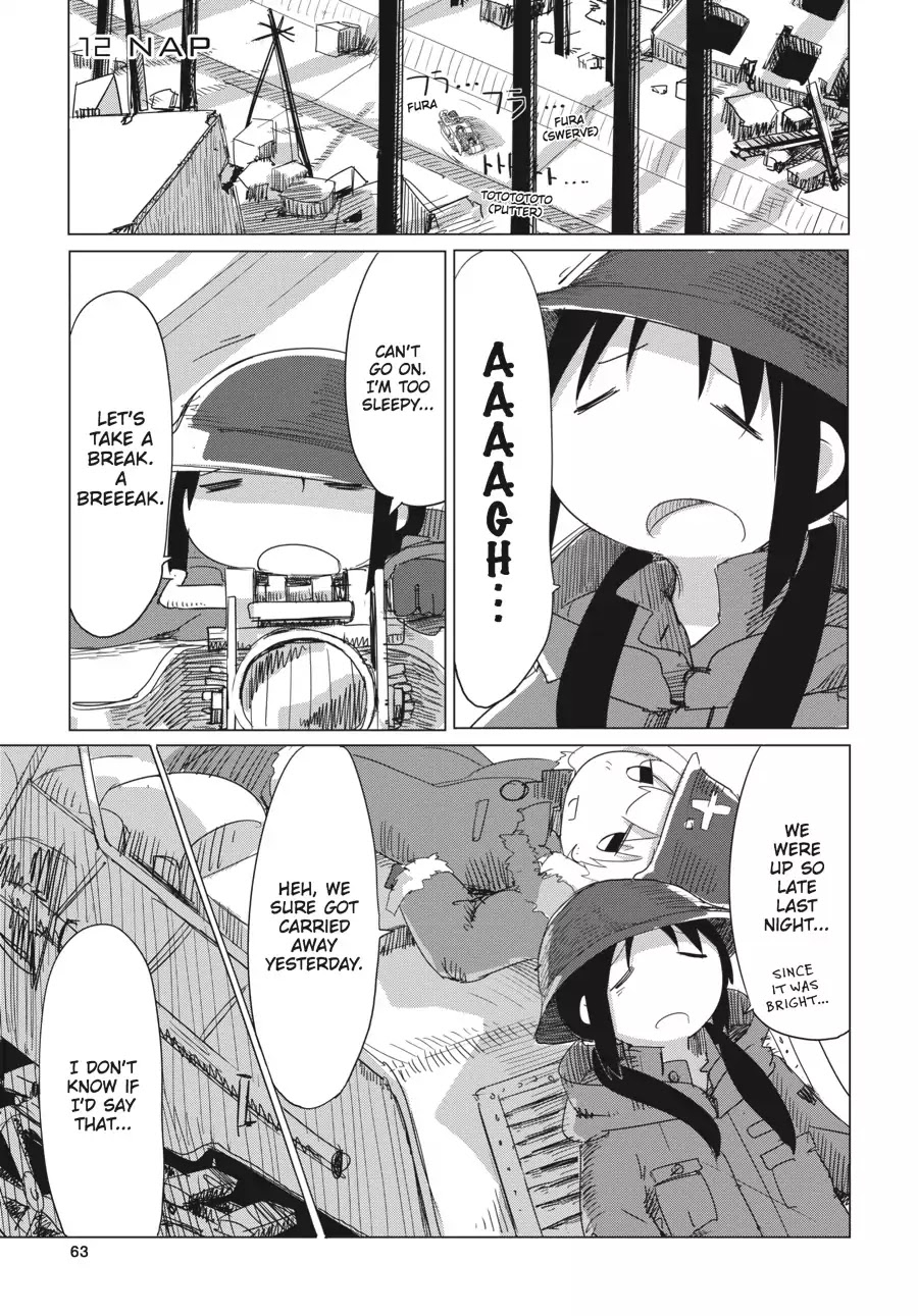 Shoujo Shuumatsu Ryokou Chapter 12 page 2 - Chapter 12: Nap