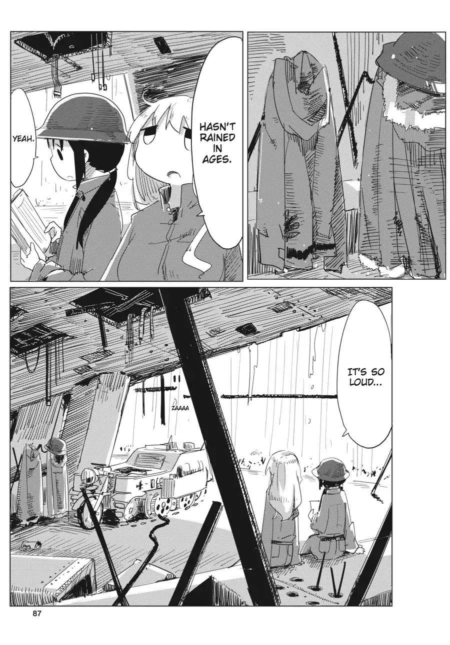 Shoujo Shuumatsu Ryokou Chapter 13 page 6 - Chapter 13: Rain Song