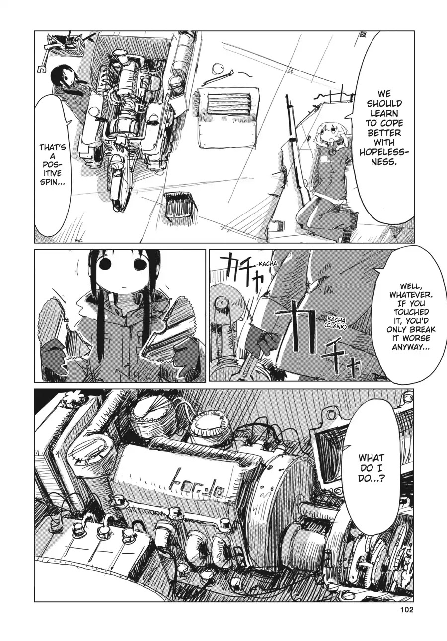 Shoujo Shuumatsu Ryokou Chapter 14 page 3 - Chapter 14: Breakdown