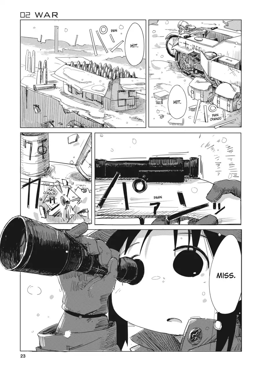 Shoujo Shuumatsu Ryokou Chapter 2 page 2 - Chapter 2: War