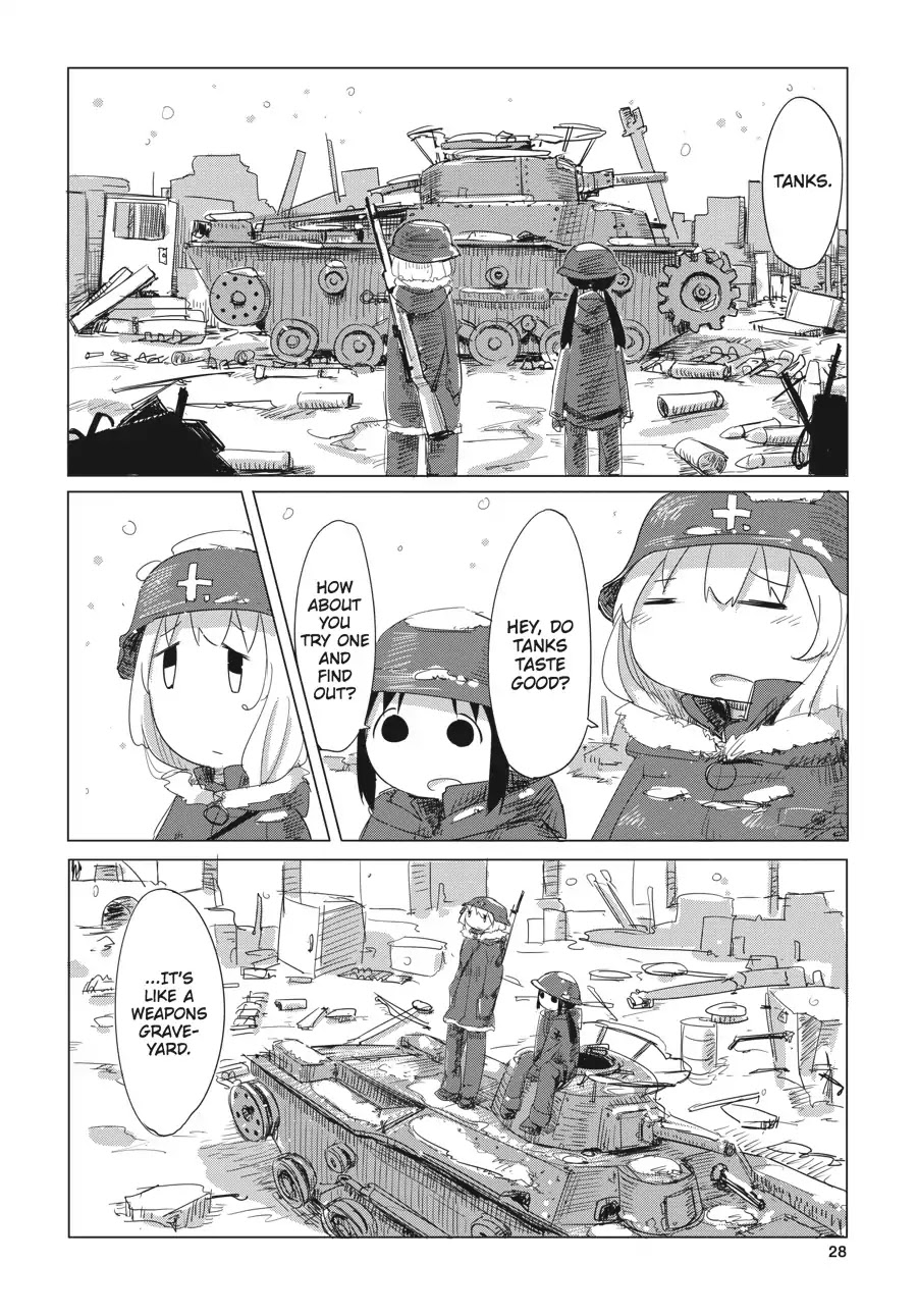 Shoujo Shuumatsu Ryokou Chapter 2 page 7 - Chapter 2: War