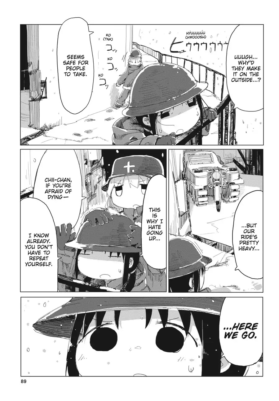 Shoujo Shuumatsu Ryokou Chapter 21 page 10 - Chapter 21: Spirals