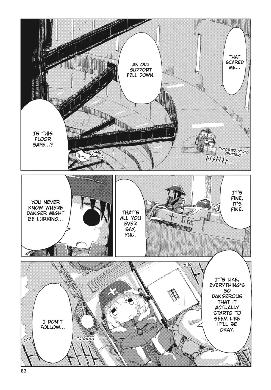 Shoujo Shuumatsu Ryokou Chapter 21 page 4 - Chapter 21: Spirals