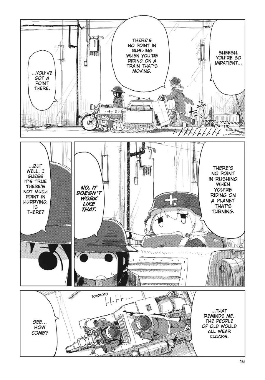 Shoujo Shuumatsu Ryokou Chapter 25 page 16 - Chapter 25: Train