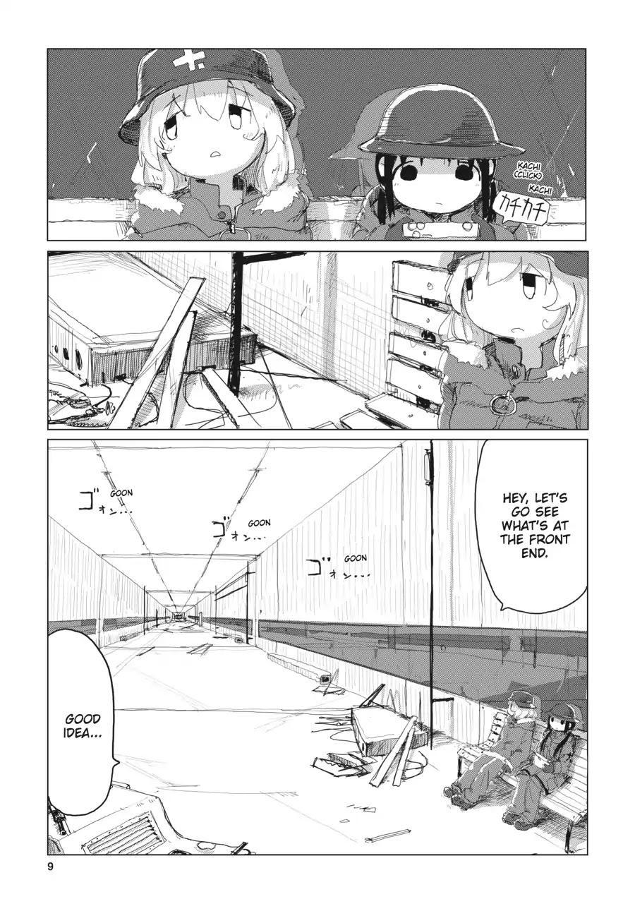 Shoujo Shuumatsu Ryokou Chapter 25 page 9 - Chapter 25: Train