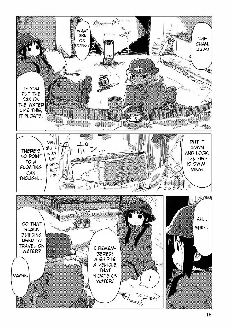 Shoujo Shuumatsu Ryokou Chapter 33 page 17 - Chapter 33: Channel