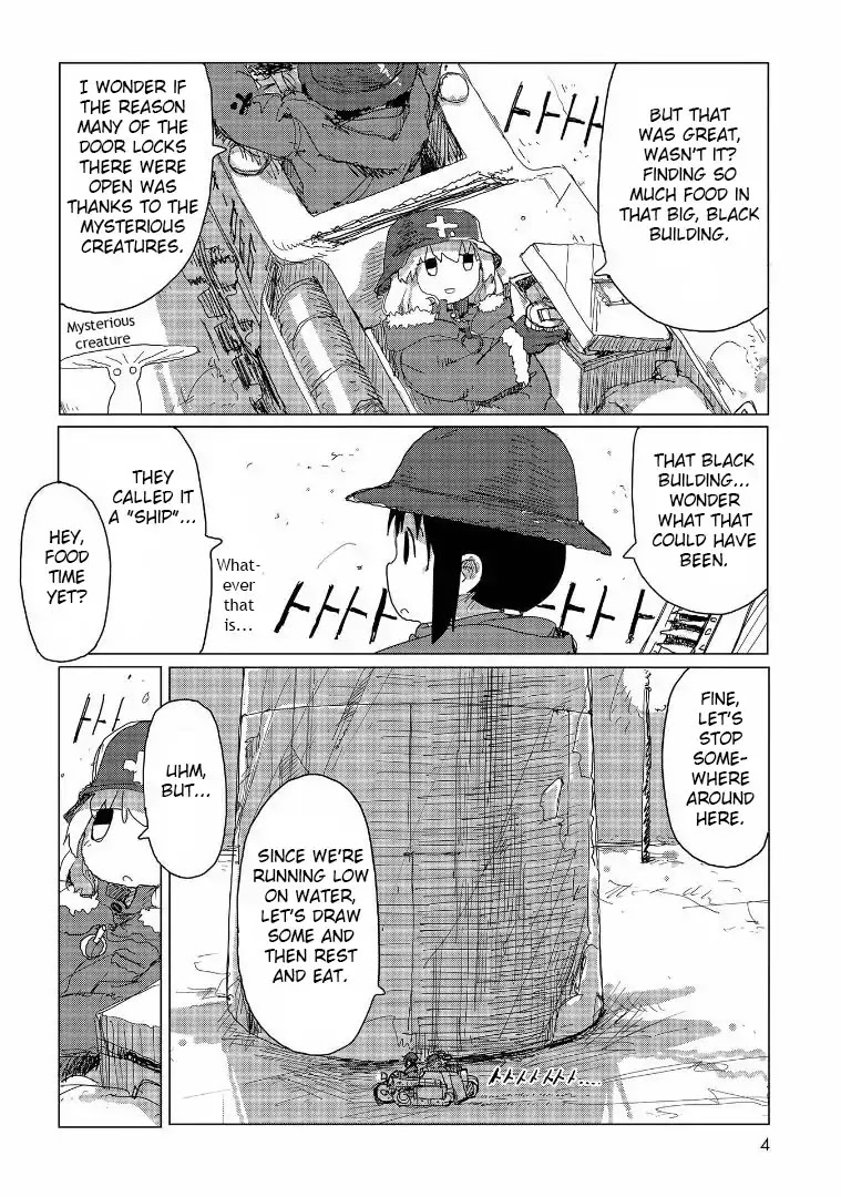 Shoujo Shuumatsu Ryokou Chapter 33 page 3 - Chapter 33: Channel