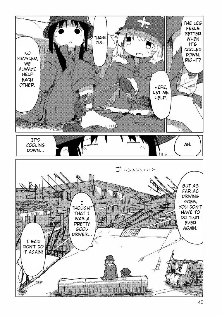 Shoujo Shuumatsu Ryokou Chapter 34 page 19 - Chapter 34: Injury