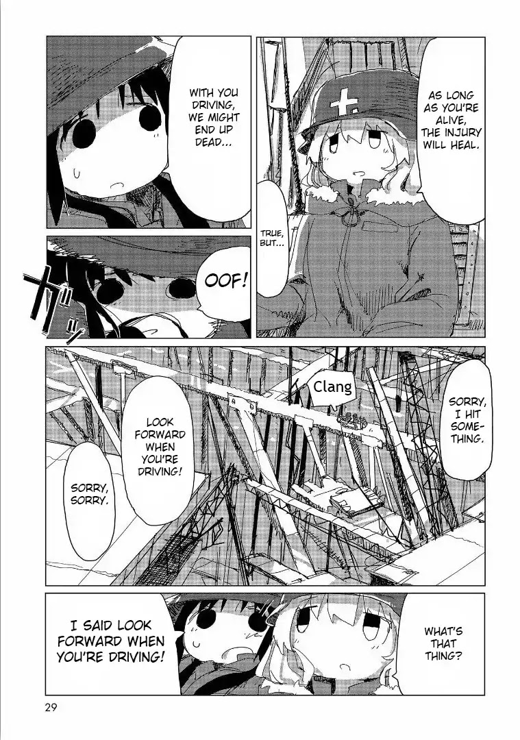 Shoujo Shuumatsu Ryokou Chapter 34 page 8 - Chapter 34: Injury