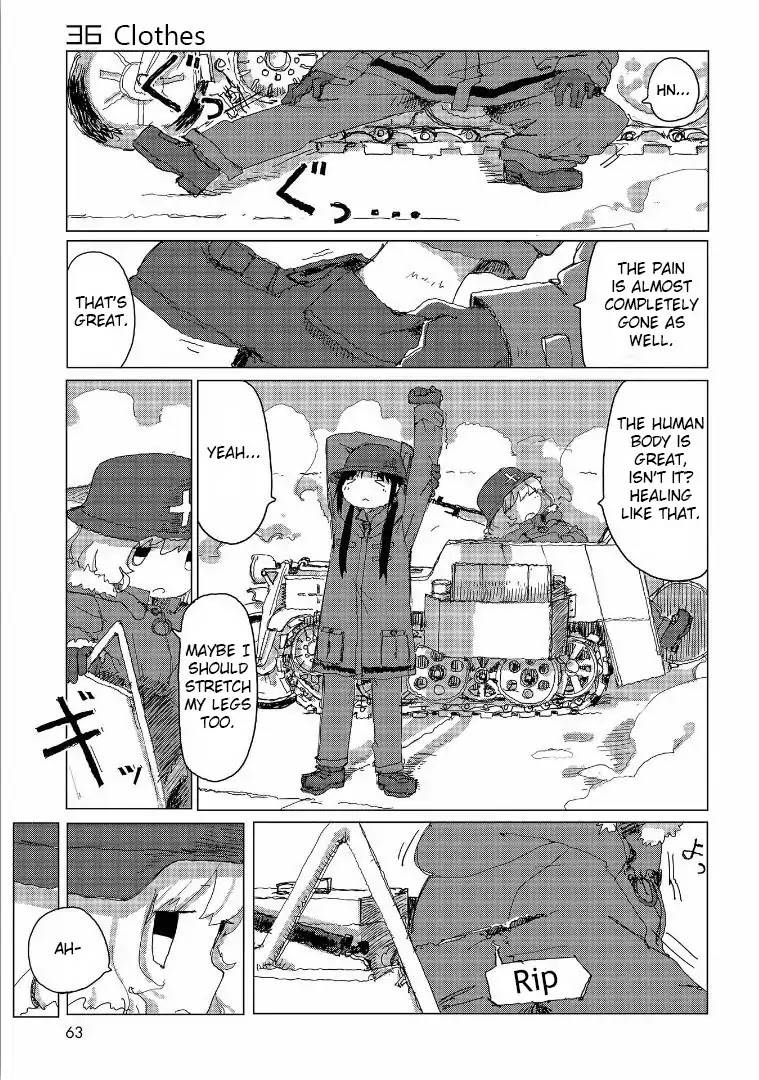 Shoujo Shuumatsu Ryokou Chapter 36 page 2 - Chapter 36: Clothes