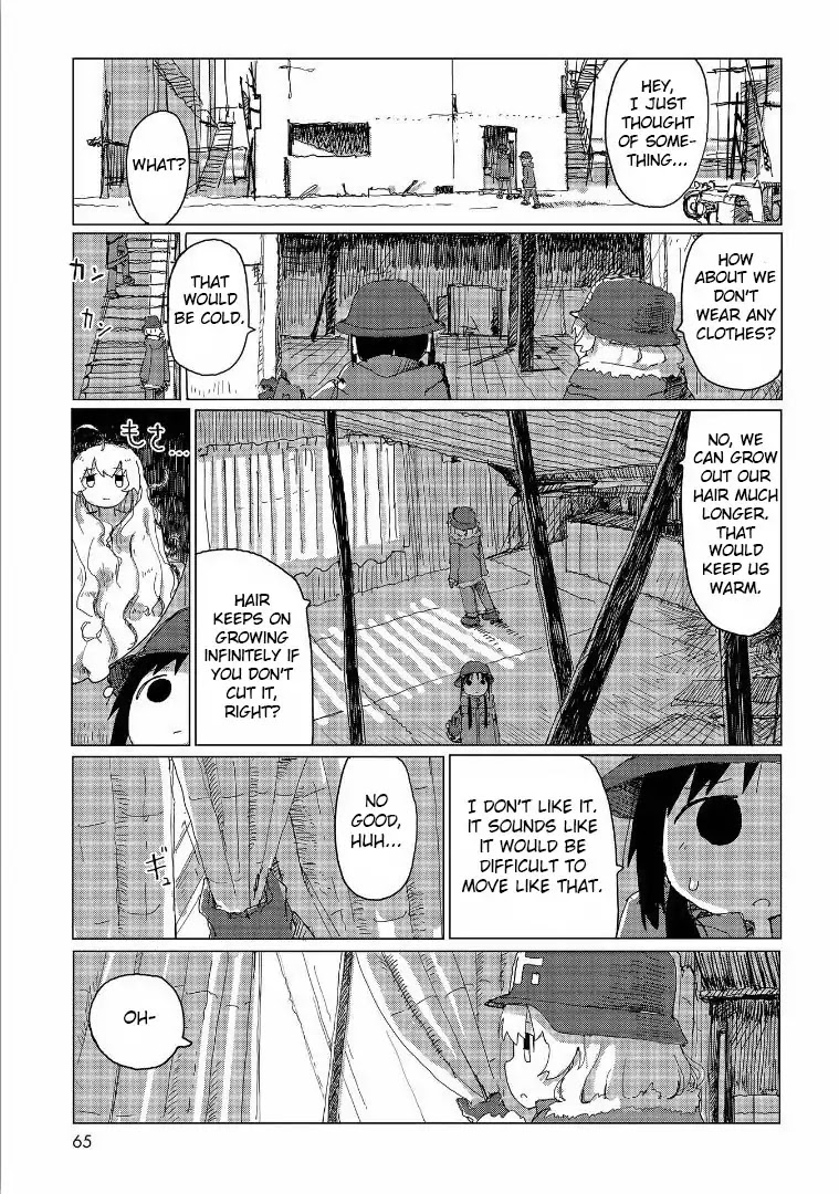 Shoujo Shuumatsu Ryokou Chapter 36 page 4 - Chapter 36: Clothes