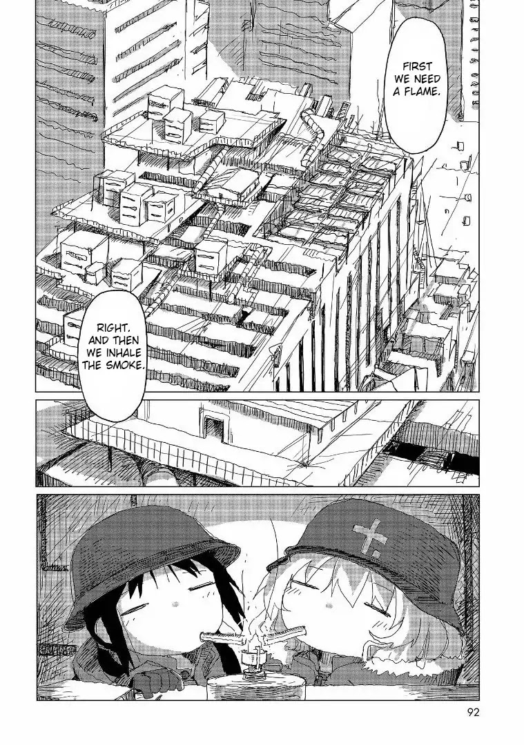 Shoujo Shuumatsu Ryokou Chapter 37 page 13 - Chapter 37: Tobacco