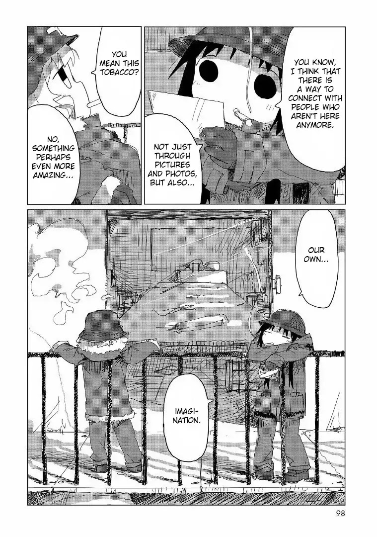 Shoujo Shuumatsu Ryokou Chapter 37 page 18 - Chapter 37: Tobacco