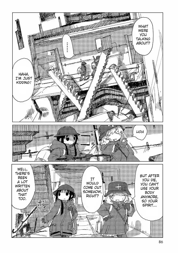 Shoujo Shuumatsu Ryokou Chapter 37 page 7 - Chapter 37: Tobacco