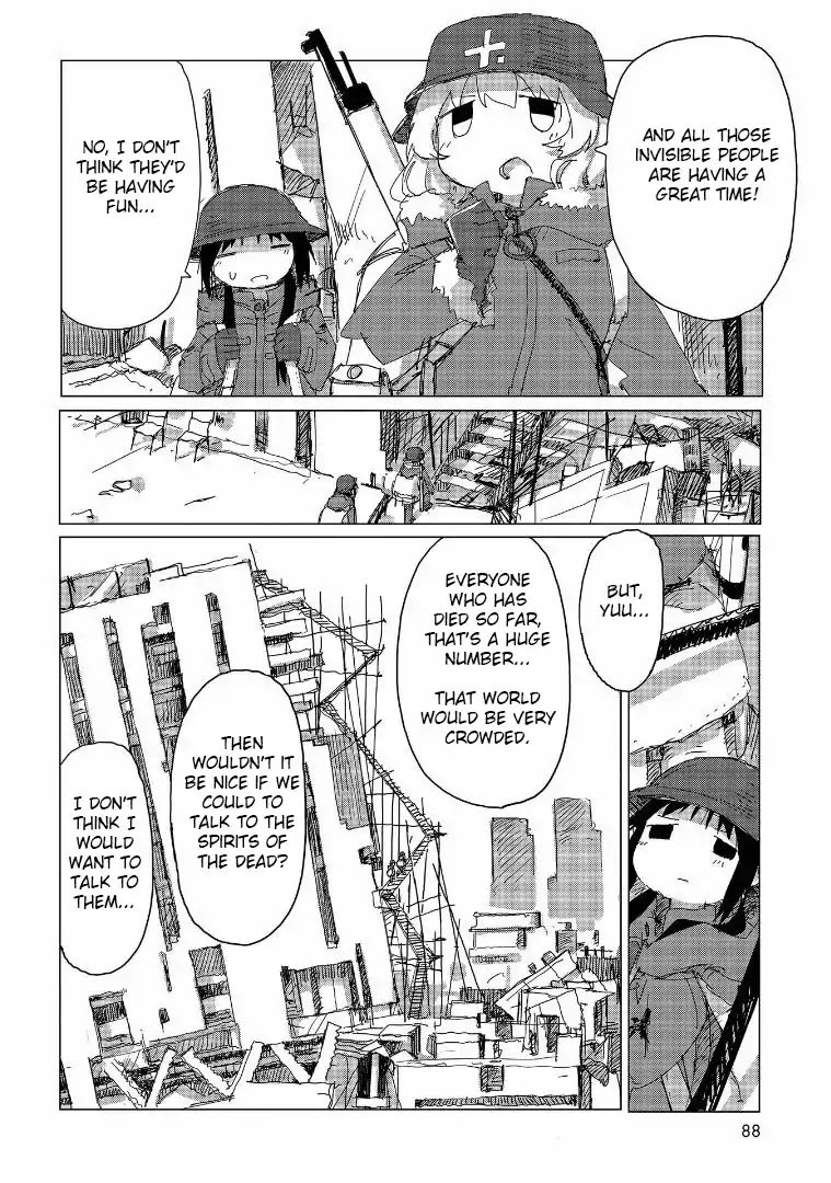 Shoujo Shuumatsu Ryokou Chapter 37 page 9 - Chapter 37: Tobacco