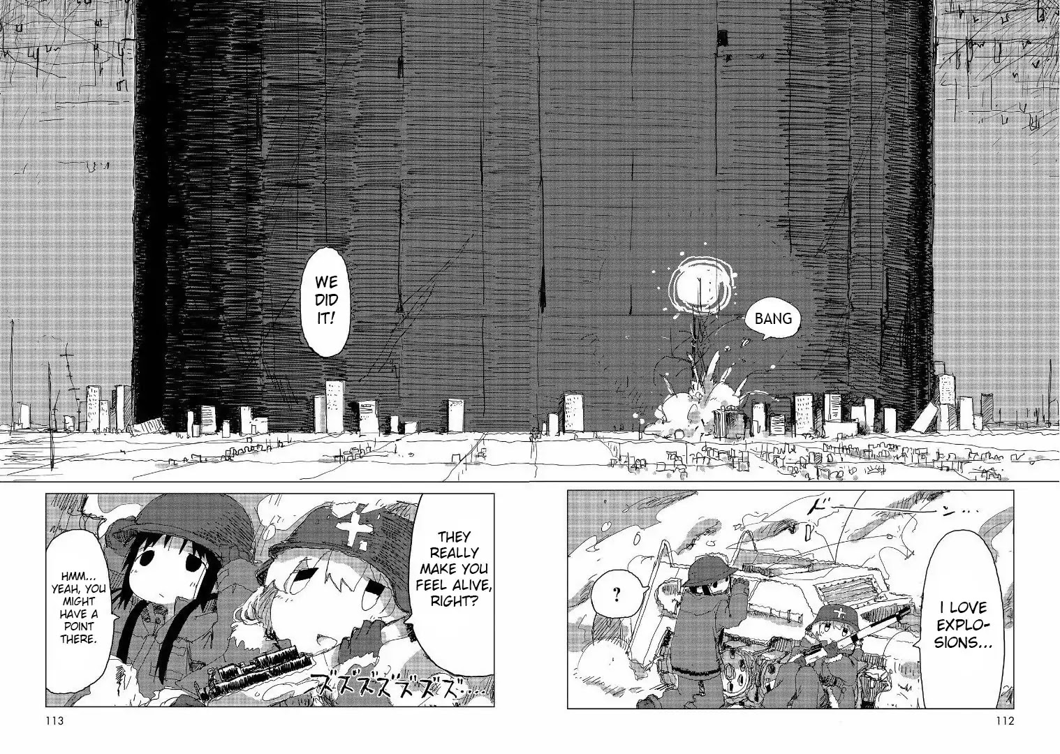 Shoujo Shuumatsu Ryokou Chapter 38 page 13 - Chapter 38: Explosion