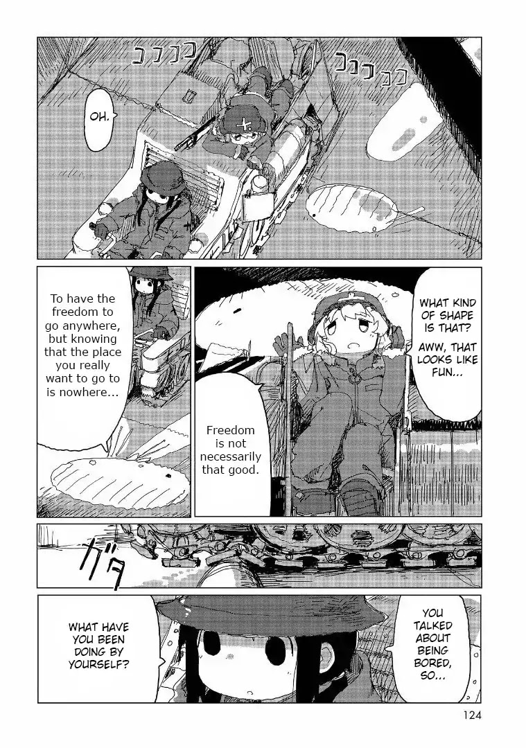 Shoujo Shuumatsu Ryokou Chapter 39 page 7 - Chapter 39: Oblivion