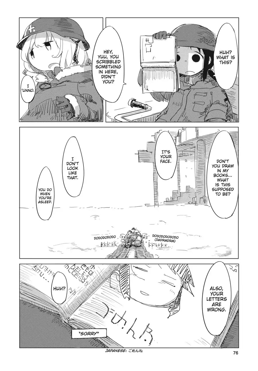 Shoujo Shuumatsu Ryokou Chapter 4 page 17 - Chapter 4: Journal