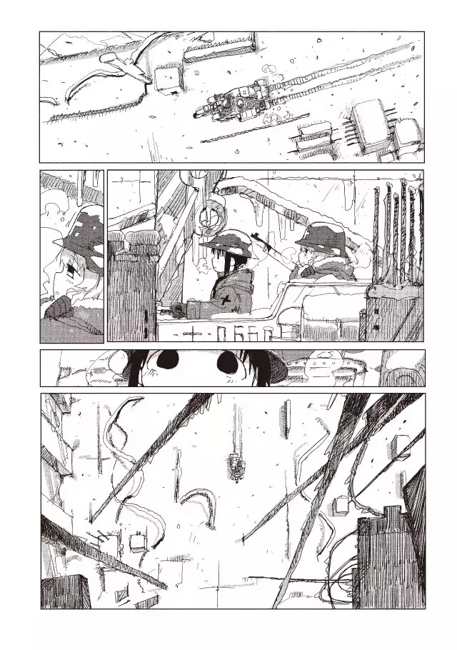 Shoujo Shuumatsu Ryokou Chapter 41 page 1 - Chapter 41: Snow Fort