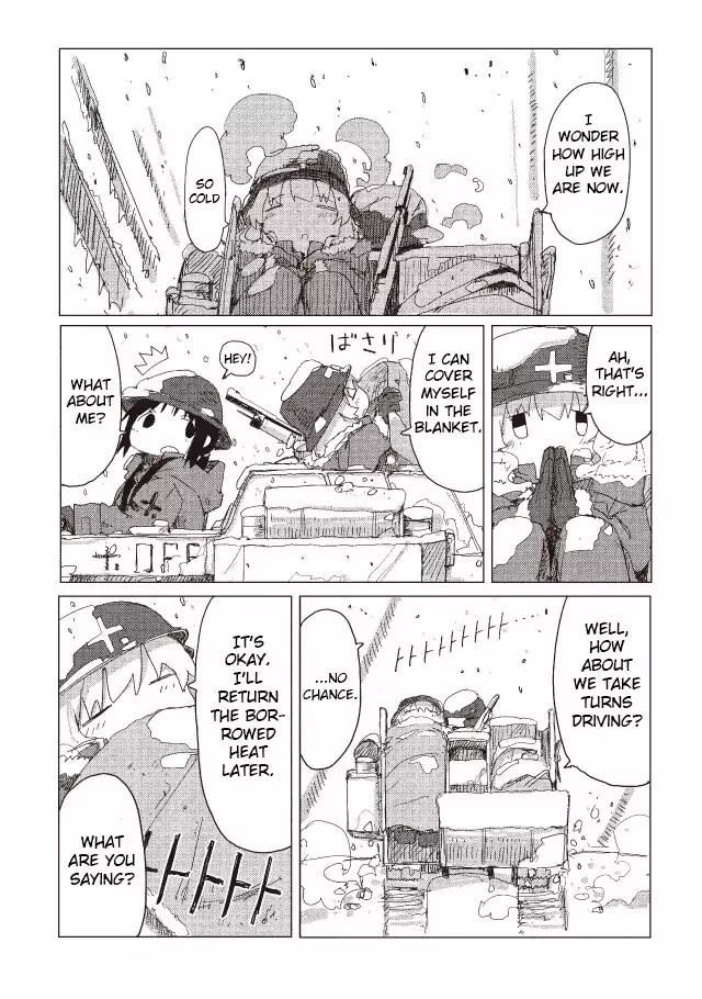 Shoujo Shuumatsu Ryokou Chapter 41 page 5 - Chapter 41: Snow Fort
