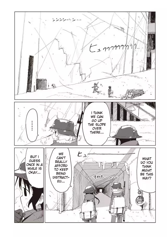 Shoujo Shuumatsu Ryokou Chapter 42 page 1 - Chapter 42: Rocket