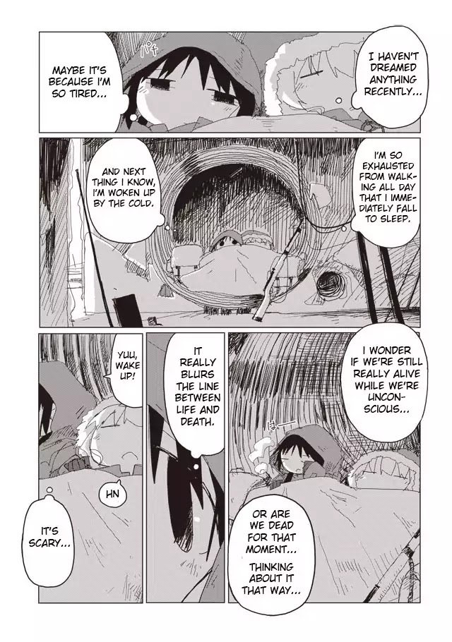 Shoujo Shuumatsu Ryokou Chapter 45 page 1 - Chapter 45: Climbing