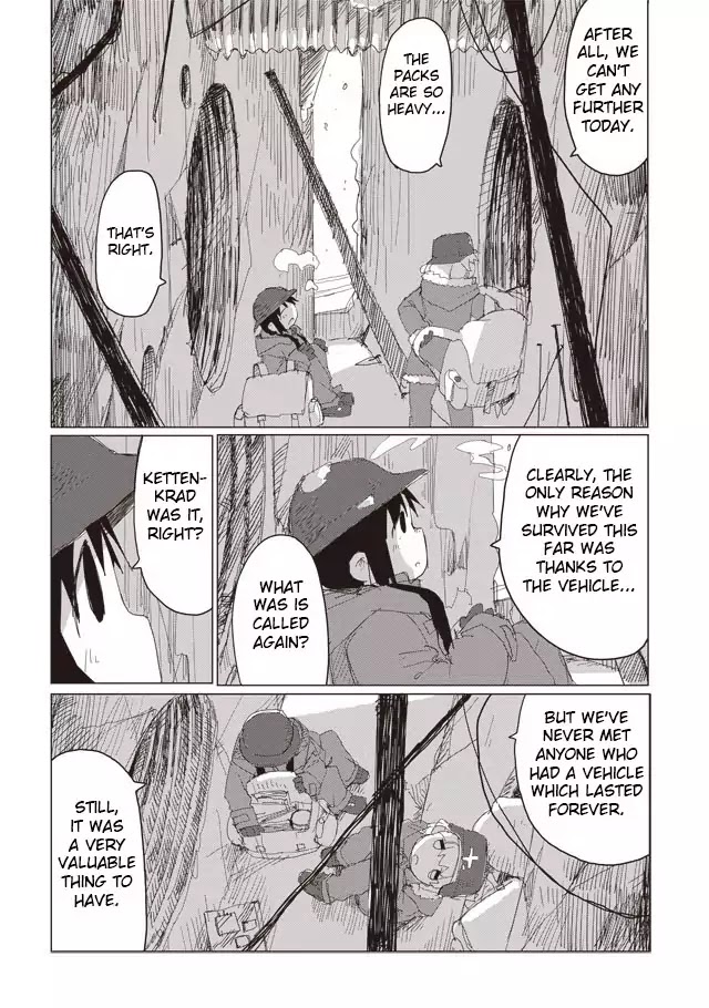 Shoujo Shuumatsu Ryokou Chapter 45 page 10 - Chapter 45: Climbing