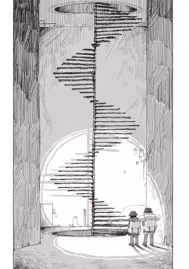 Shoujo Shuumatsu Ryokou Chapter 46 page 2 - Chapter 46 Staircase