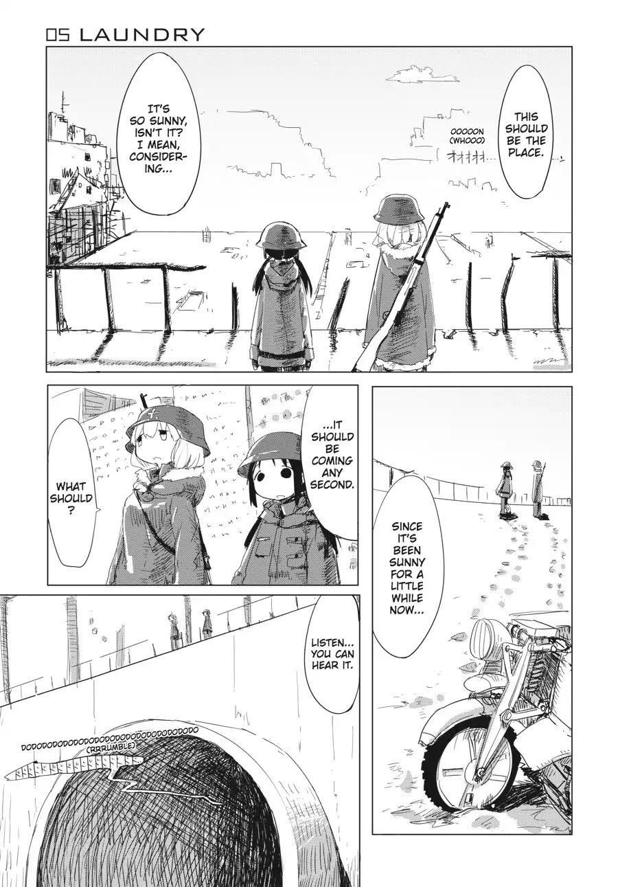 Shoujo Shuumatsu Ryokou Chapter 5 page 2 - Chapter 5: Laundry