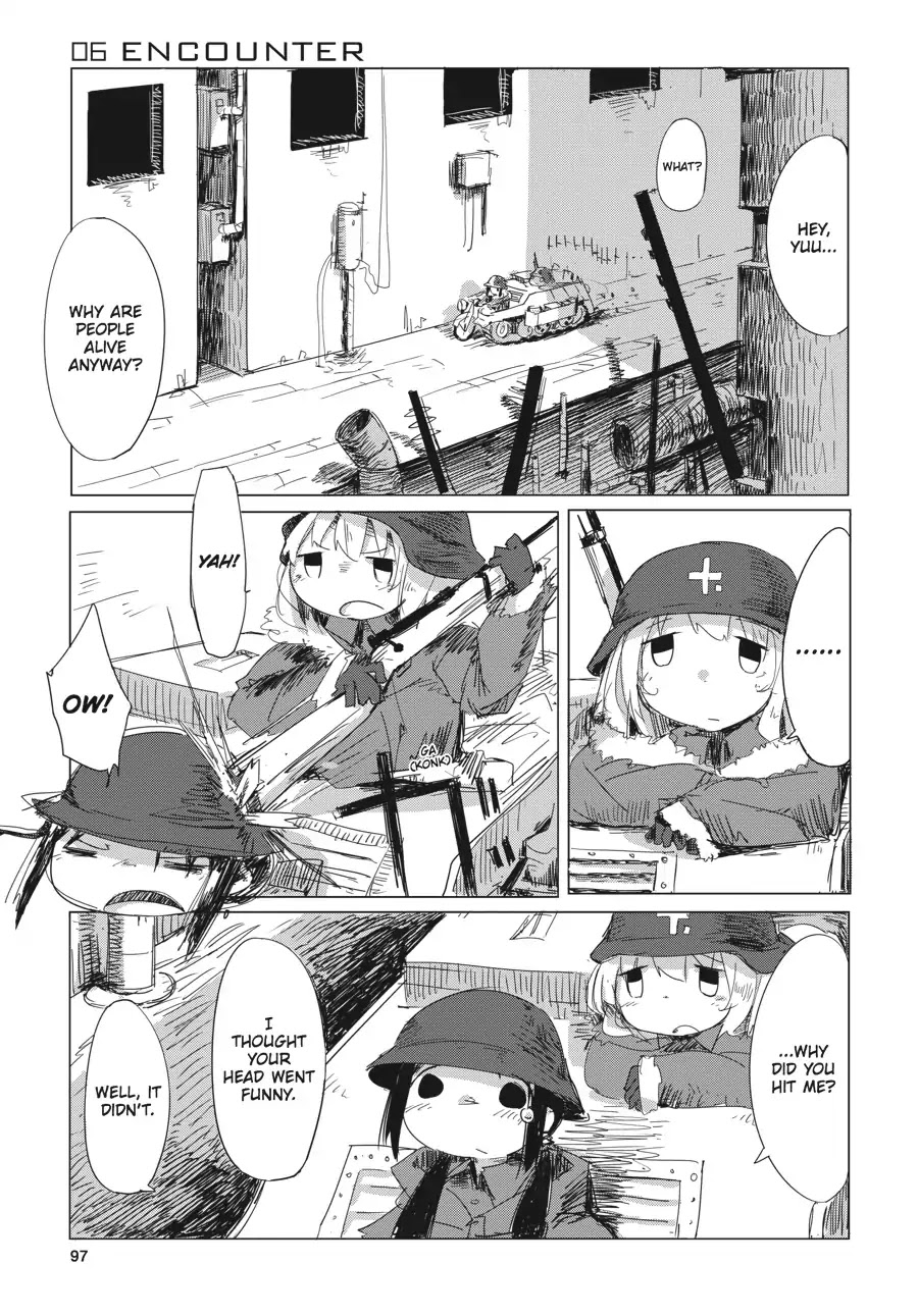 Shoujo Shuumatsu Ryokou Chapter 6 page 2 - Chapter 6: Encounter