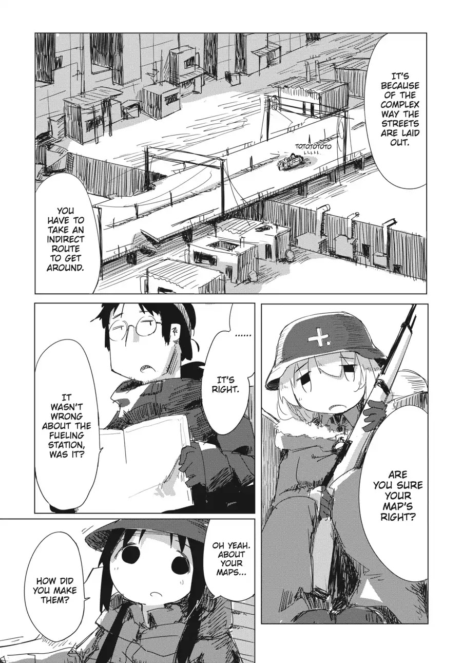 Shoujo Shuumatsu Ryokou Chapter 7 page 9 - Chapter 7: City