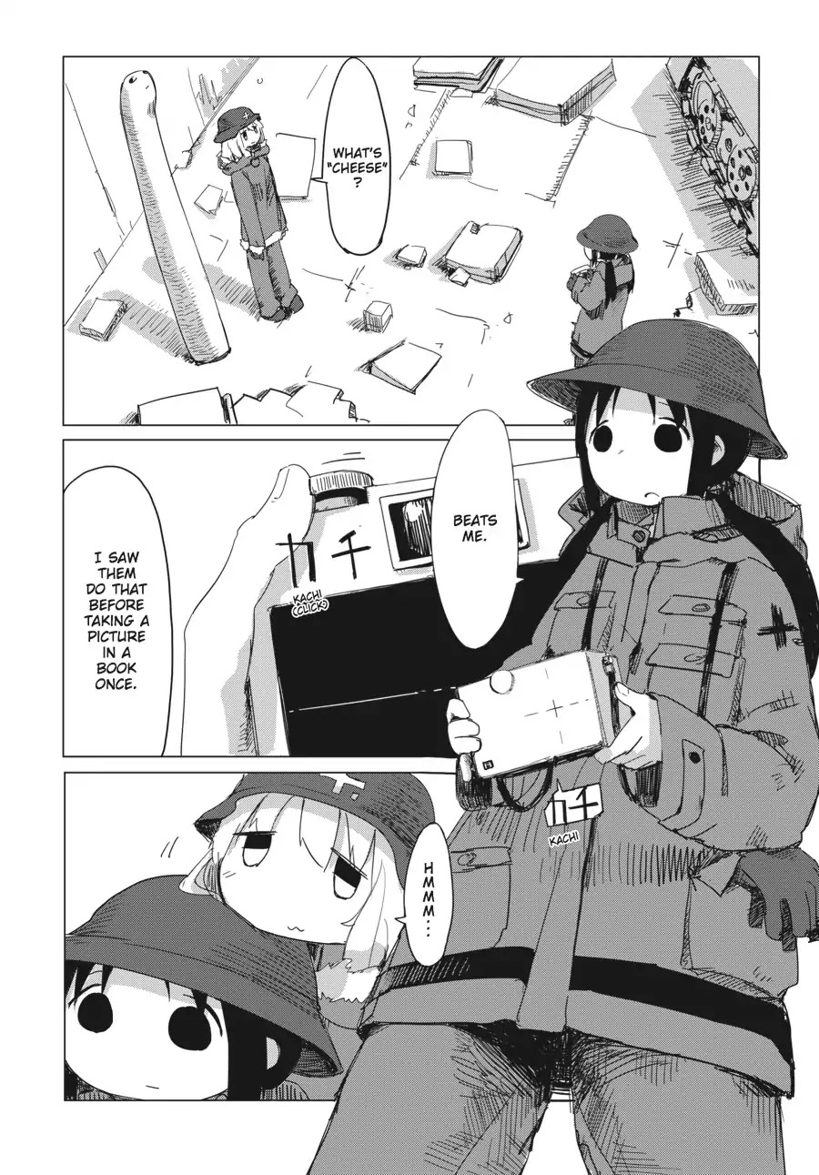 Shoujo Shuumatsu Ryokou Chapter 9 page 5 - Chapter 9: Photographs