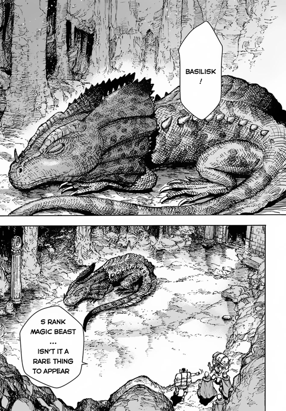 Shoukan sareta Kenja wa Isekai wo Yuku - Saikyou nano wa Fuyou Zaiko no Item deshita Chapter 30 page 18 - Chapter 30: Basilisk