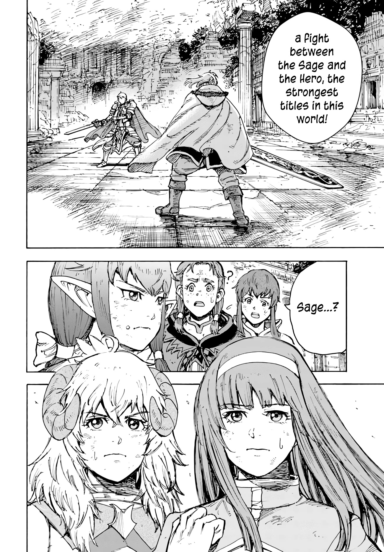 Shoukan sareta Kenja wa Isekai wo Yuku - Saikyou nano wa Fuyou Zaiko no Item deshita Chapter 33 page 35 - Chapter 33: Hero VS Sage