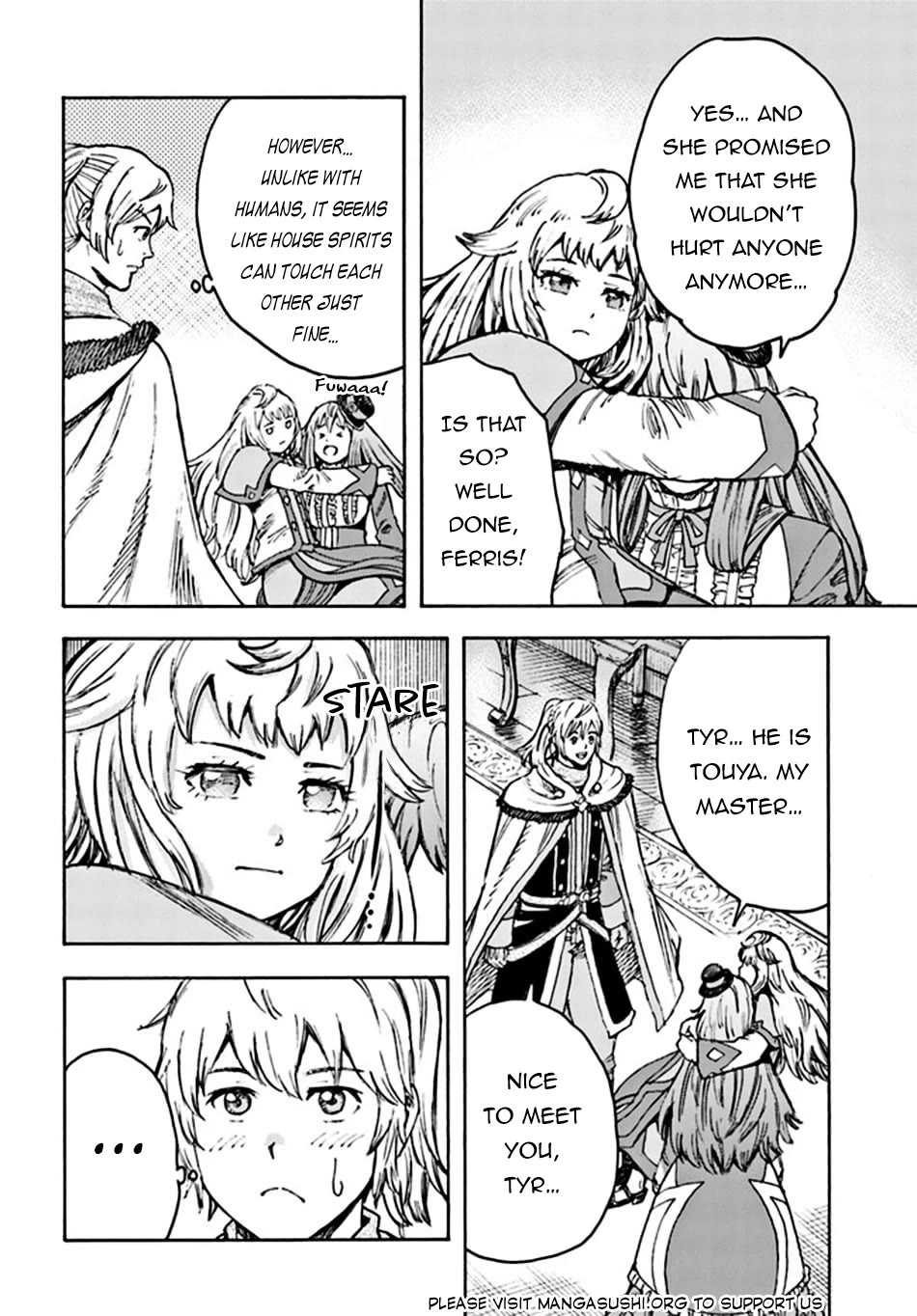 Shoukan sareta Kenja wa Isekai wo Yuku - Saikyou nano wa Fuyou Zaiko no Item deshita Chapter 38.1 page 21 - Chapter 38.1: Fanother House Spirit