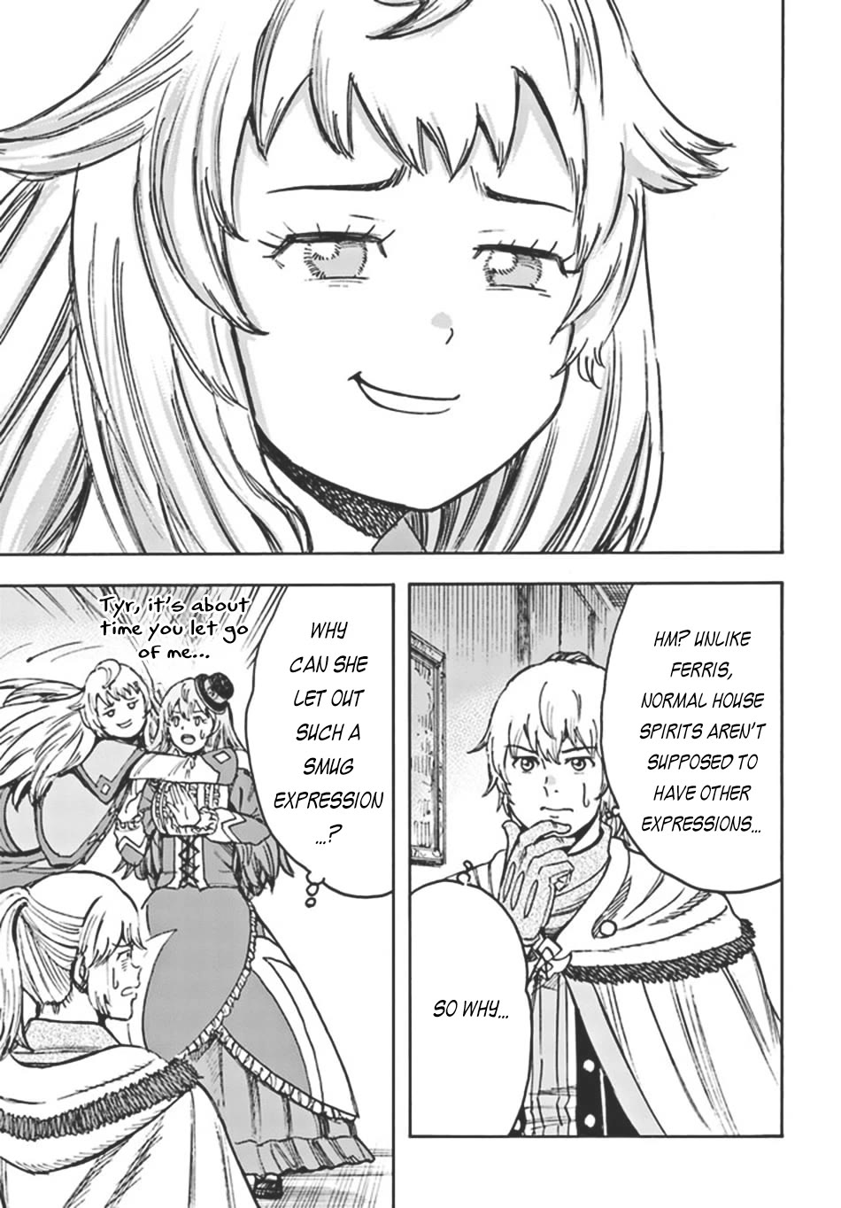 Shoukan sareta Kenja wa Isekai wo Yuku - Saikyou nano wa Fuyou Zaiko no Item deshita Chapter 38.1 page 22 - Chapter 38.1: Fanother House Spirit