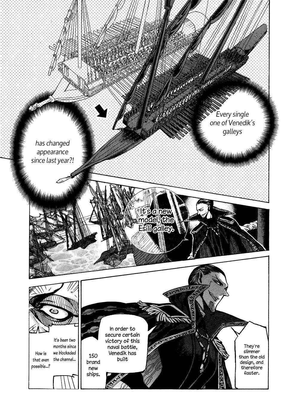 Shoukoku no Altair Chapter 66 page 35 - Chapter 66: Front Line of the Centro Sea