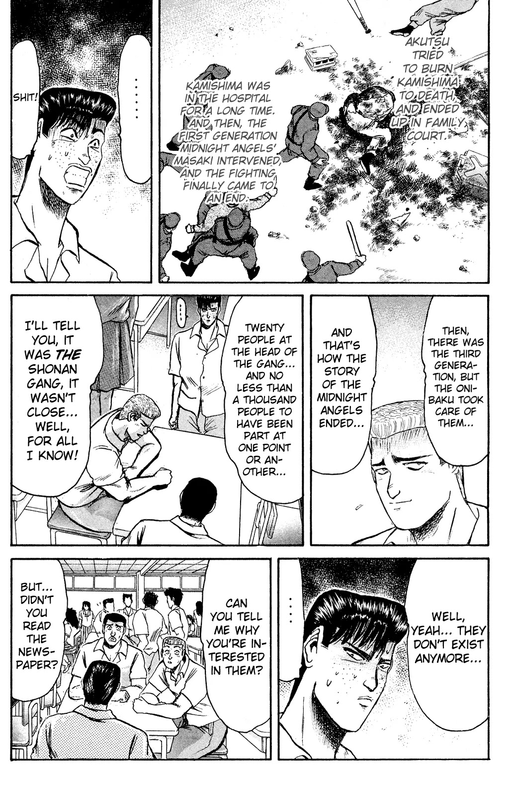 Shounan Junai Gumi Chapter 95 page 7 - Chapter 95: Return of Midnight Angel?!