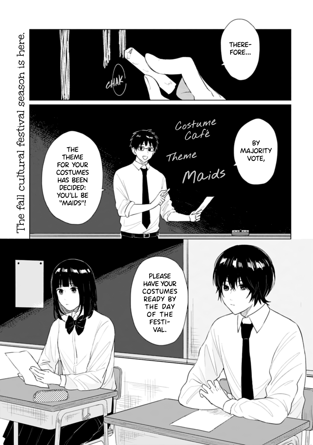 Shounen wo Kau Chapter 13 page 1 - Chapter 13: Things she knows about him