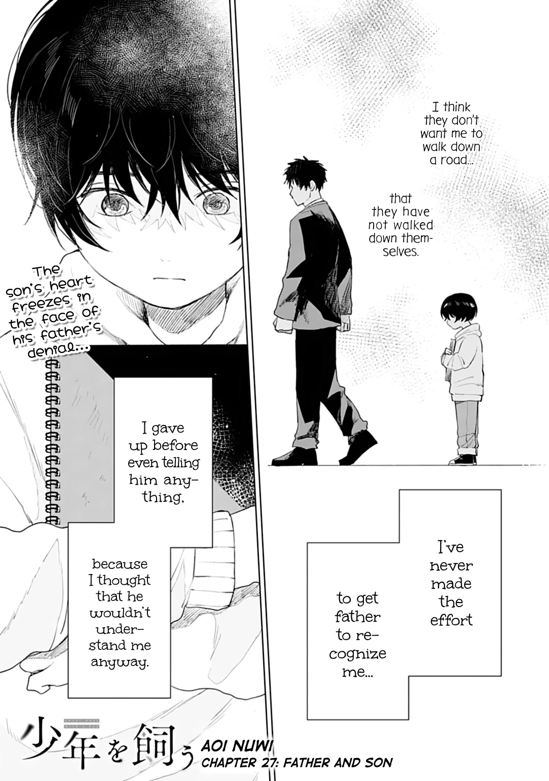 Shounen wo Kau Chapter 27 page 1 - Chapter 27: Father and Son