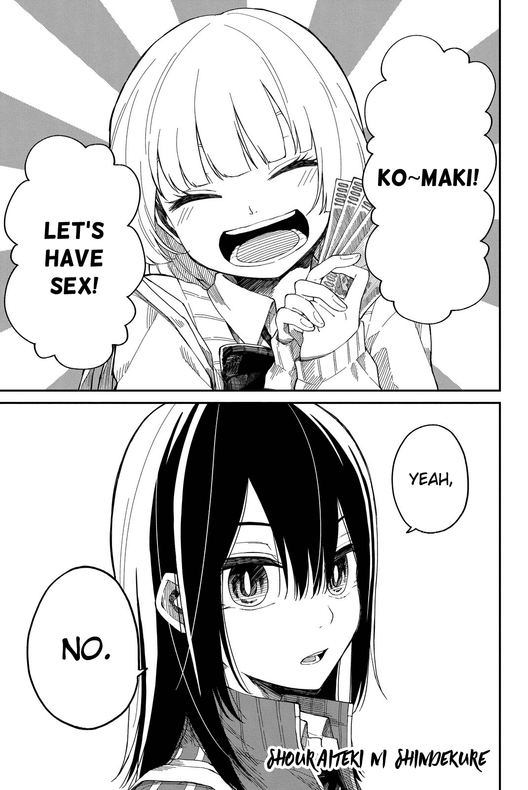 Shouraiteki ni Shinde Kure Chapter 3 page 1 - Chapter 3: Take a Long Hard Look at Yourself