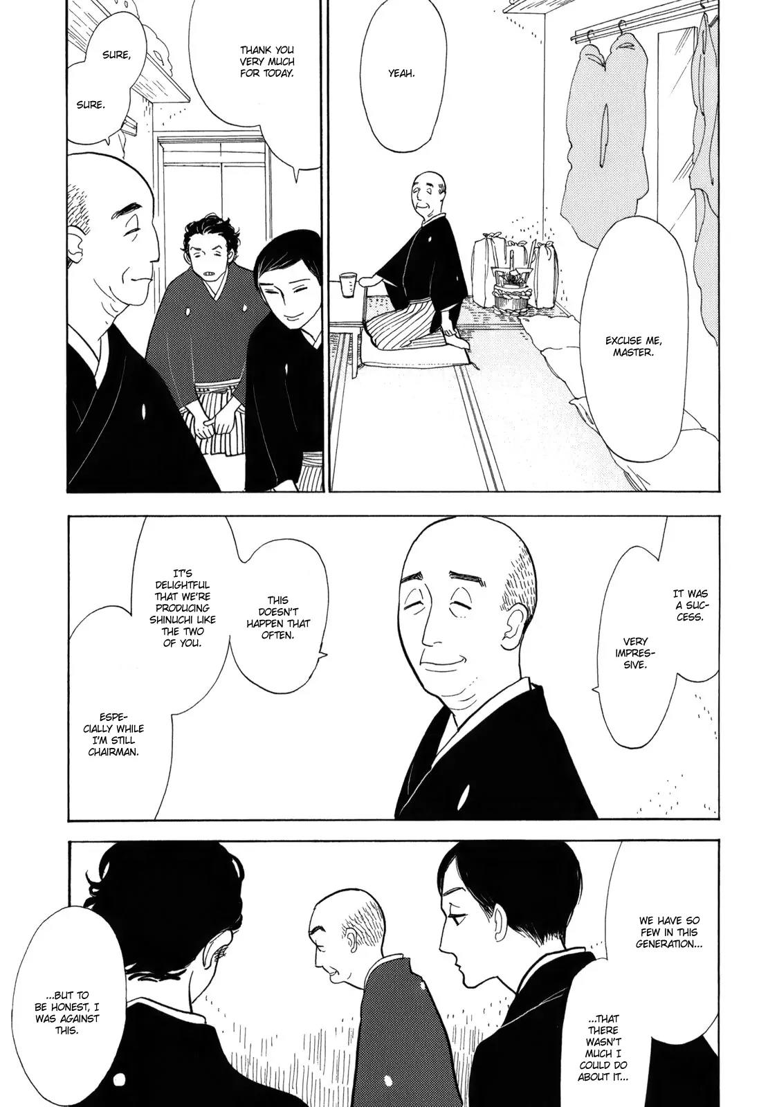 Shouwa Genroku Rakugo Shinjuu Chapter 10 page 7 - Chapter 10: Yakumo and Sukeroku Arc