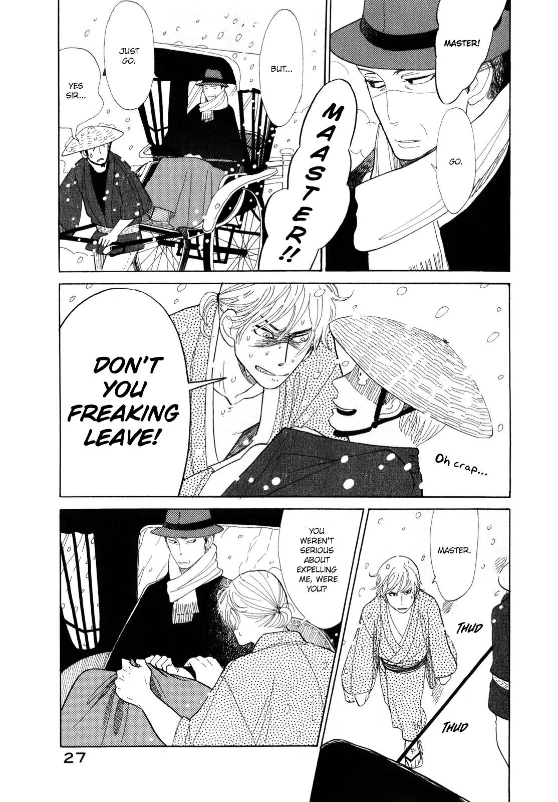 Shouwa Genroku Rakugo Shinjuu Chapter 5 page 28 - Chapter 5: Yotaro Wandering Arc