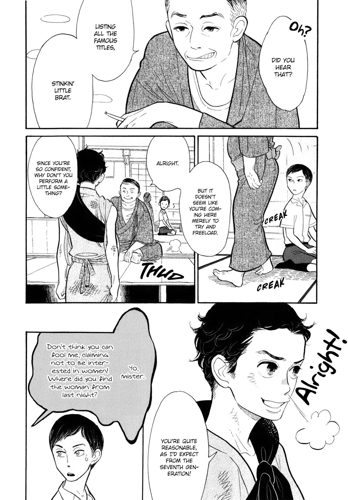 Shouwa Genroku Rakugo Shinjuu Chapter 6 page 10 - Chapter 6: Yakumo and Sukeroku Arc