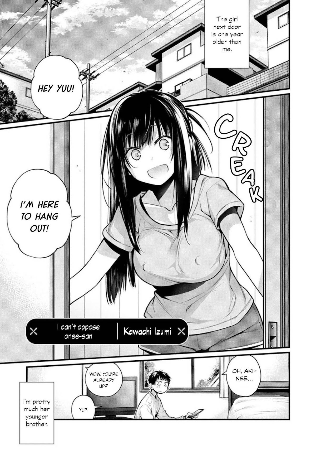 Show me Your Boobies and Look Embarrassed! Chapter 1 page 1 - Chapter 1: I Can't Oppose Onee-san