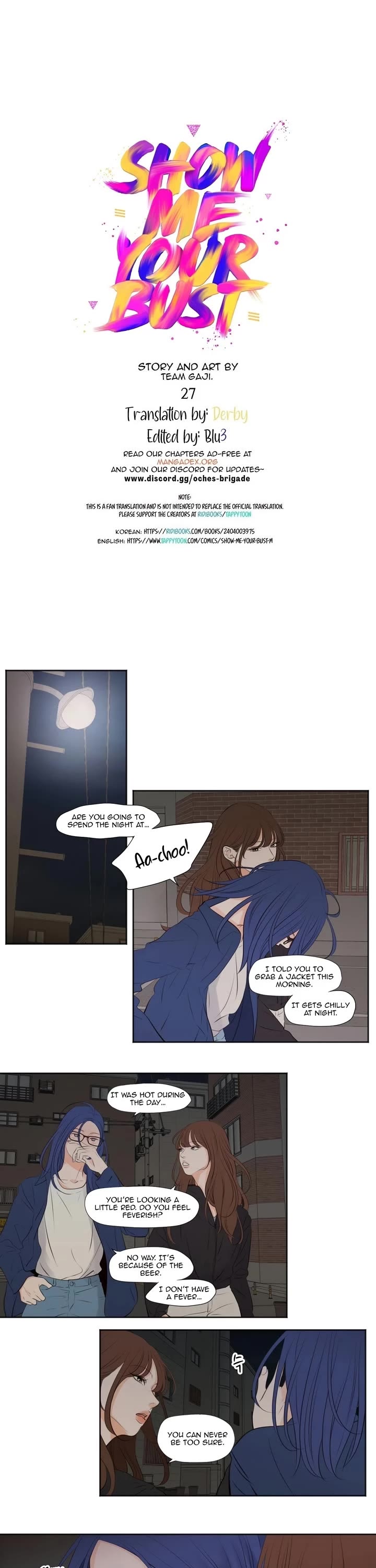 Show Me Your Bust Chapter 27 page 1 - Chapter 27