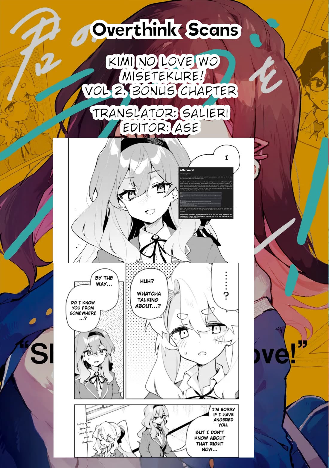 Show Me Your Love! Chapter 13.9 page 8 - Chapter 13.9: Bonus Chapter